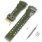 Ремешок для Casio G-Shock GA-100/110/120 Army Green-Glossy GD