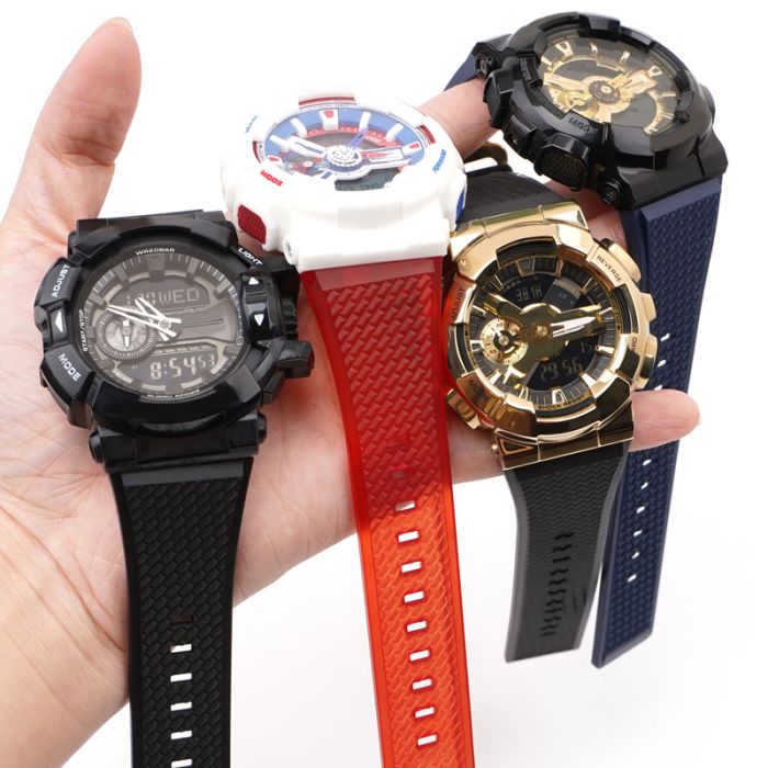 Ремешок для Casio G-Shock GA-100/110 Army Green BK