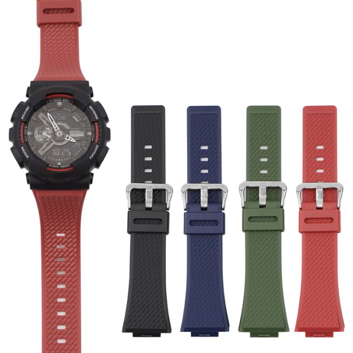 Ремешок для Casio G-Shock GA-100/110 Army Green SI