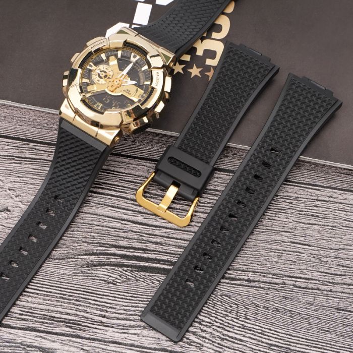 Ремешок для Casio G-Shock GA-100/110 Black GD