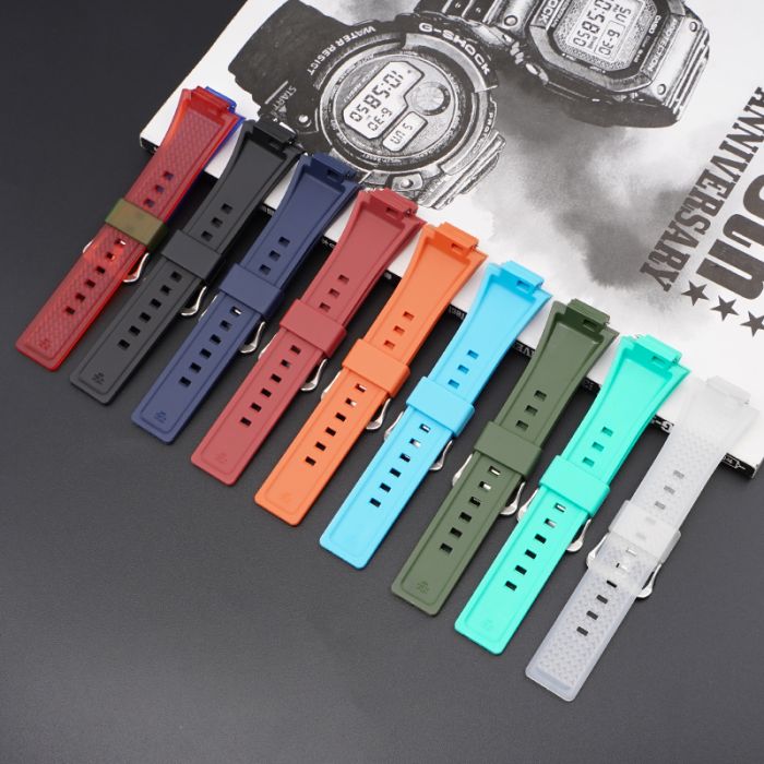 Ремешок для Casio G-Shock GA-100/110 Light Blue SI