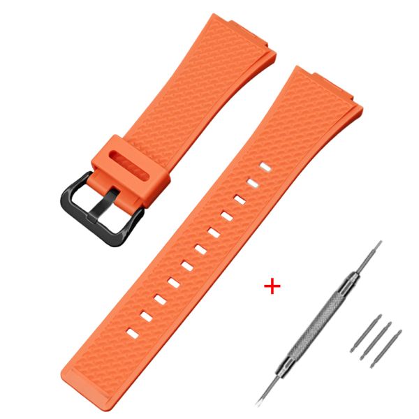 Ремешок для Casio G-Shock GA-100/110 Orange BK