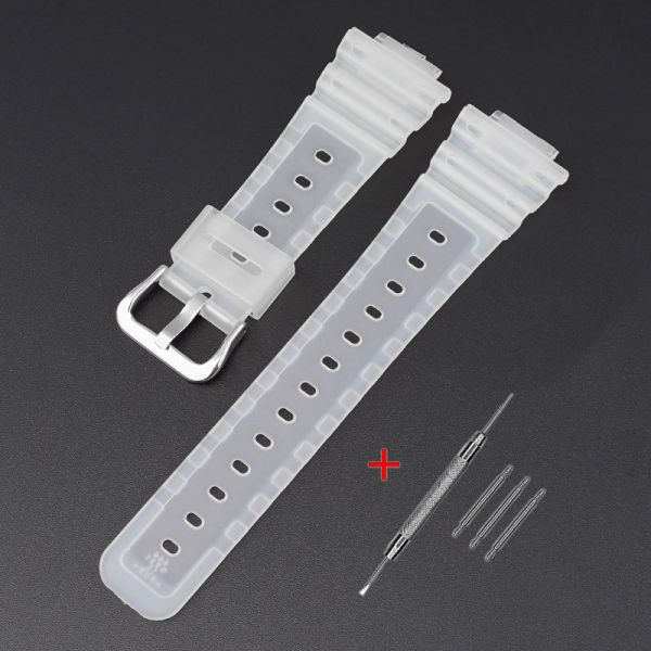 Ремешок для Casio G-Shock GA-2100/2110 Translucent Silver
