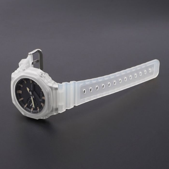 Ремешок для Casio G-Shock GA-2100/2110 Translucent Silver