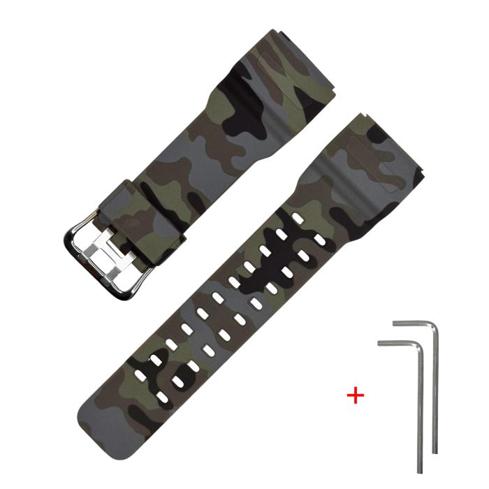 Ремешок для Casio G-Shock GG-1000/GWG-100/GSG-100 Camo Gray SI