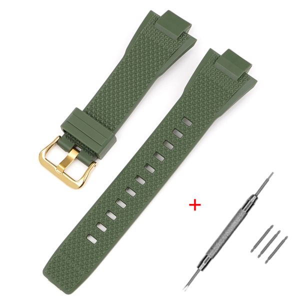 Ремешок для Casio G-Shock GST-B400 Army Green GD