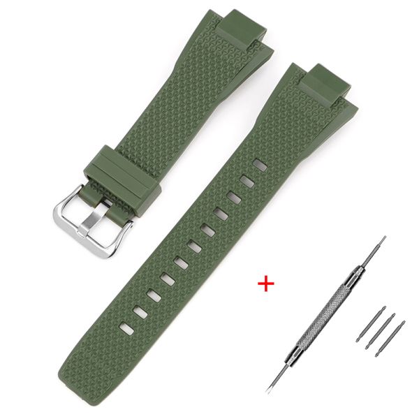 Ремешок для Casio G-Shock GST-B400 Army Green SI