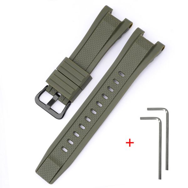 Ремешок для Casio G-Shock GST-W300 Army Green BK