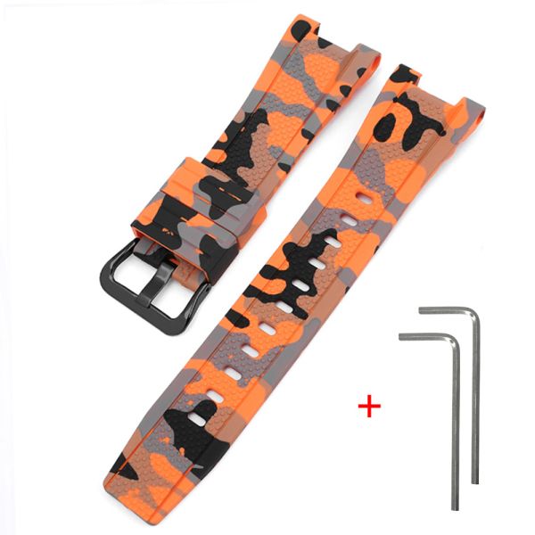 Ремешок для Casio G-Shock GST-W300 Camo Orange BK