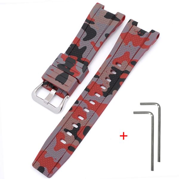 Ремешок для Casio G-Shock GST-W300 Camo Red SI