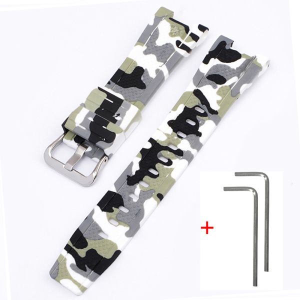 Ремешок для Casio G-Shock GST-W300 Camo White SI