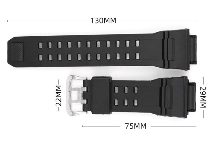 Ремешок для Casio G-Shock GW-9400/9300 Black SI