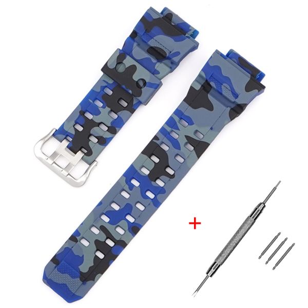 Ремешок для Casio G-Shock GW-9400/9300 Camo Blue SI