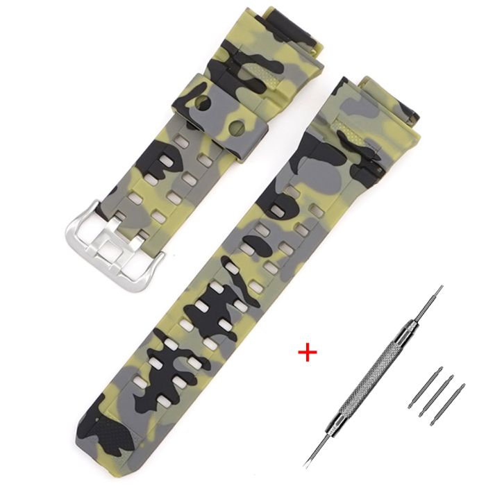 Ремешок для Casio G-Shock GW-9400/9300 Camo Green SI