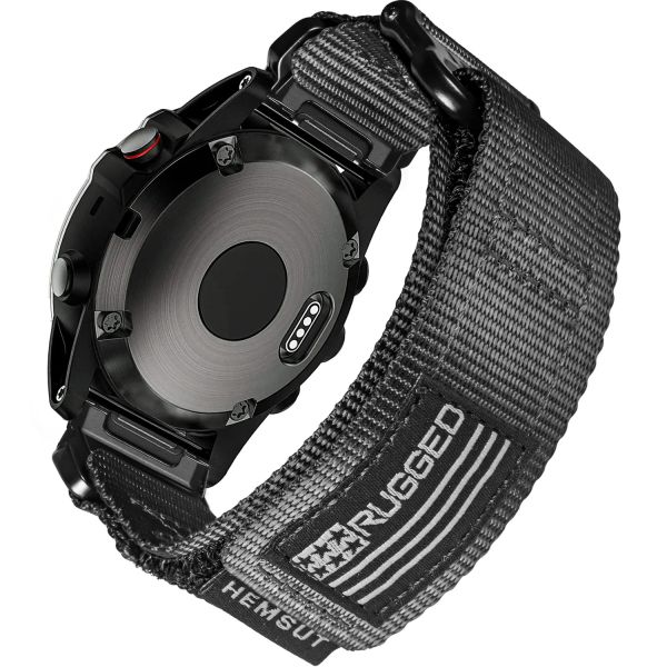 Ремешок для часов Hemsut HGA125 Super Rugged Garmin Black 26 mm
