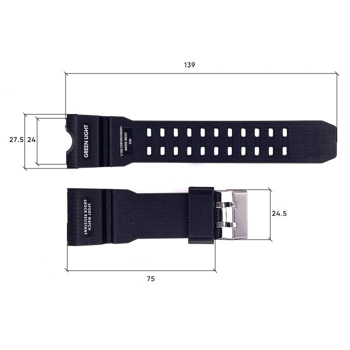 Ремешок для часов Skmei 1155/1155B Black