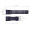 Ремешок для часов Skmei 1283/1277/1384BK Black