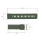 Ремешок для часов Skmei 1416/1418/1267/1285/1293/1426/1866/1894AG Army Green