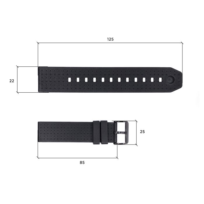 Ремешок для часов Skmei 1502BK Black
