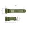Ремешок для часов Skmei 1520AG Army Green