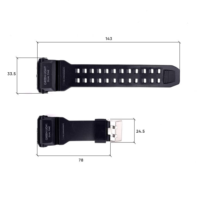 Ремешок для часов Skmei 1520BK Black