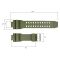 Ремешок для часов Skmei 1617AG Army Green