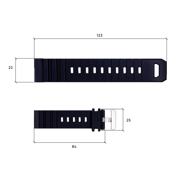 Ремешок для часов Skmei 1657BK Black
