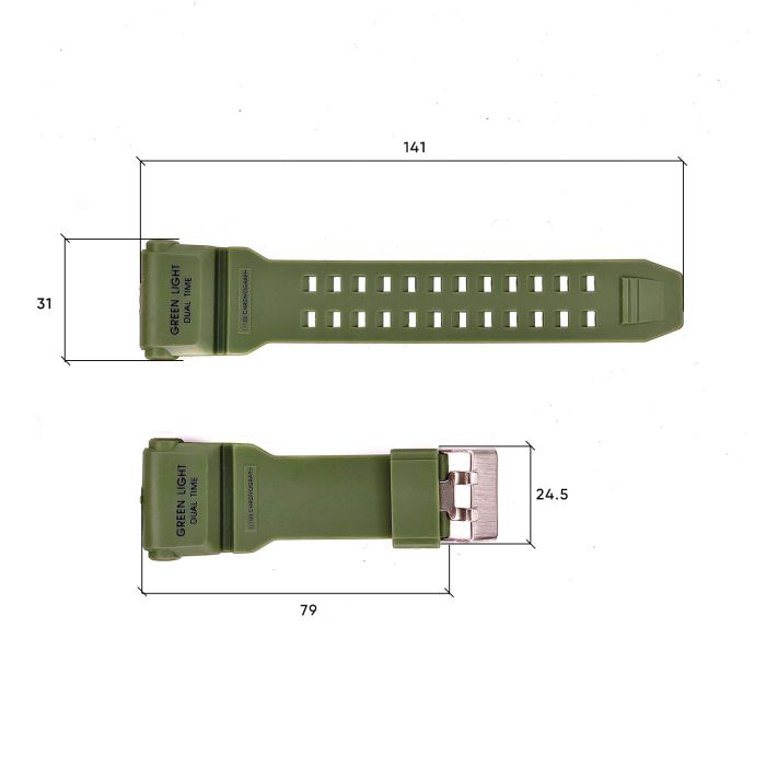 Ремешок для часов Skmei 1965AG Army Green
