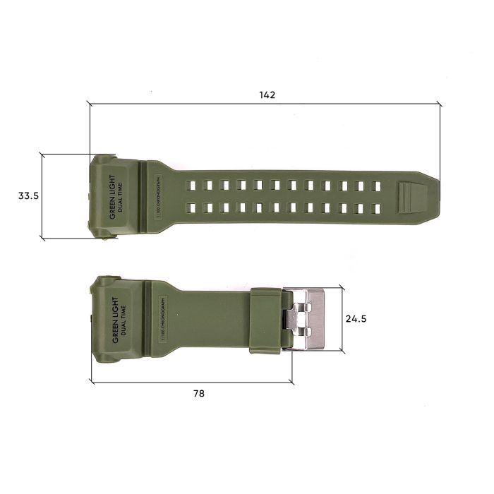 Ремешок для часов Skmei 1968AG Army Green