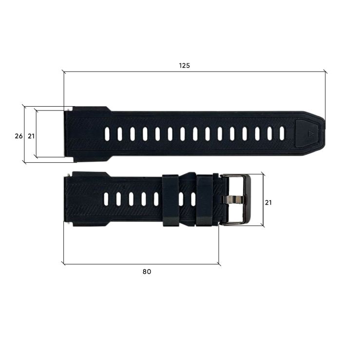 Ремешок для смарт часов C25 Black