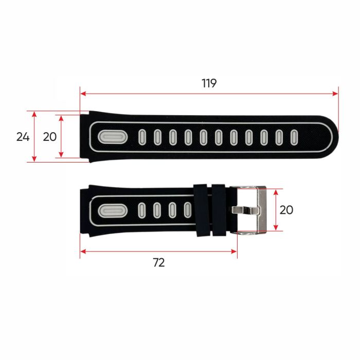 Ремешок для смарт часов DF91 Black