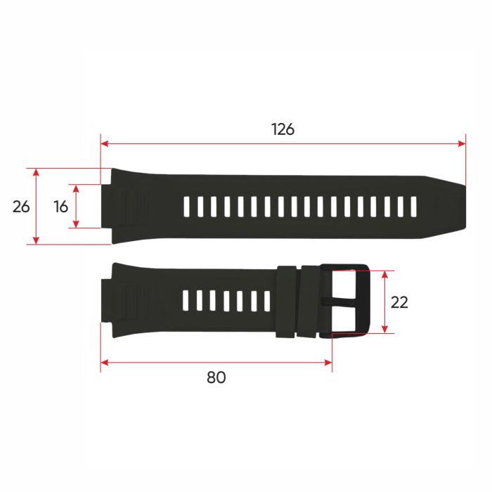 Ремешок для смарт часов Modfit Armor Black