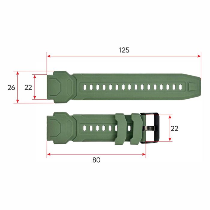 Ремешок для смарт часов Modfit Warrior Army Green