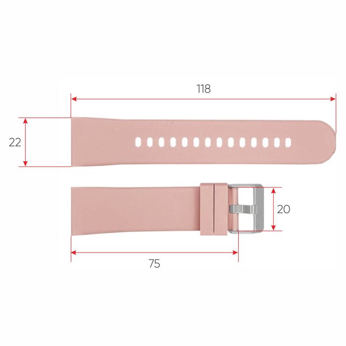 Ремешок для смарт часов ZL02D Pink