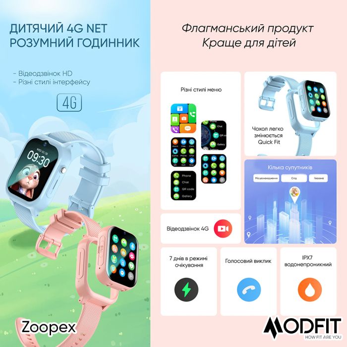 Modfit Zoopex Pink