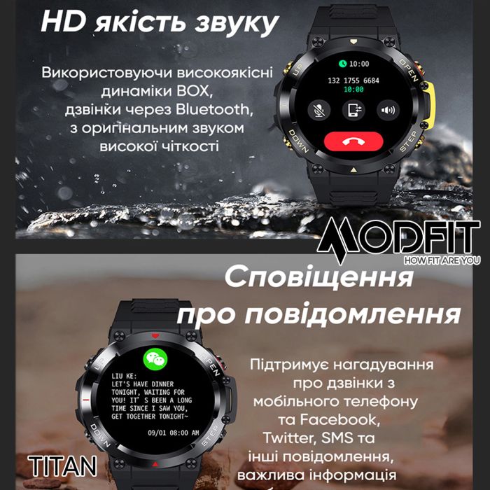 Modfit Titan Black-Gold 35 мм.
