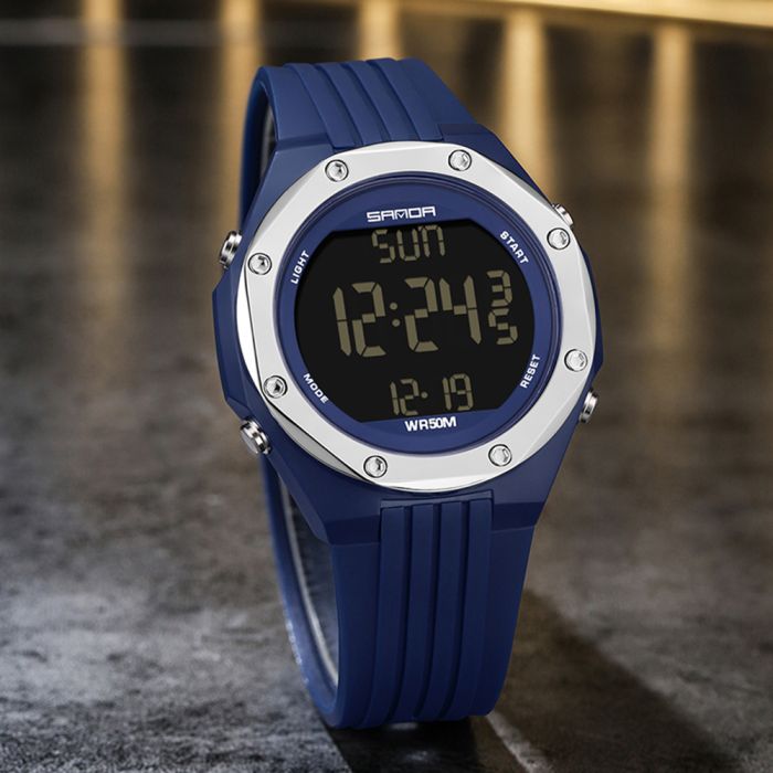 Sanda 6093 Blue-Silver