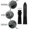 Кожаный ремешок Premium 18х16 мм. Black