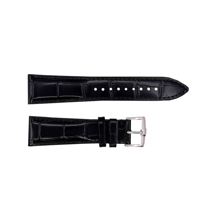 Кожаный ремешок Premium 24х22 мм. Black
