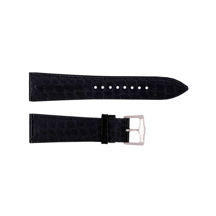 Кожаный ремешок Premium 24х22 мм. Black