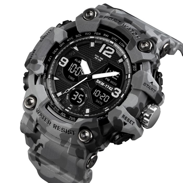 Skmei 1742 Gray Military. SALE