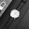 Skmei 1801LSIWT Silver-Black White Leather