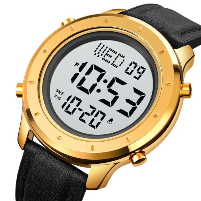 Skmei 1864LGDWT Gold-White Leather