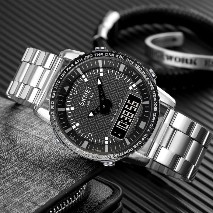Skmei 1898SIBK Silver-Black