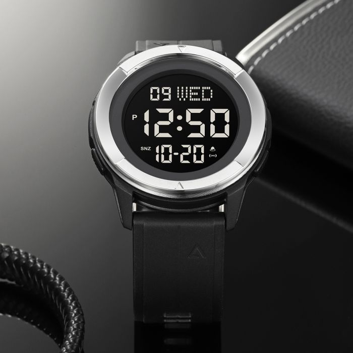 Skmei 2047BKWT Black-Silver