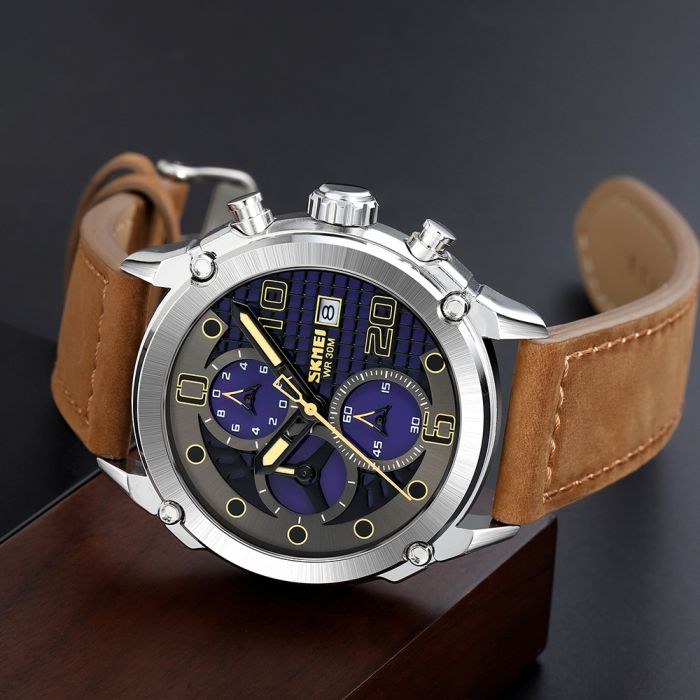 Skmei 2051SIBN Silver-Brown