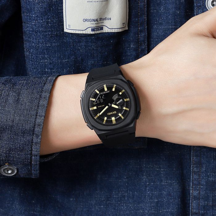 Skmei 2091BKGDBK Black-Gold-Black