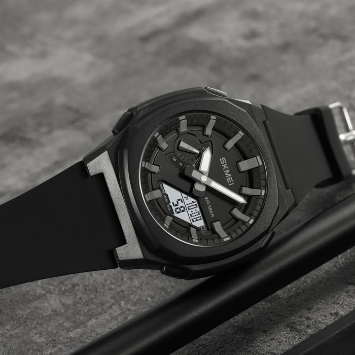 Skmei 2091BKGYWT Black-Grey White