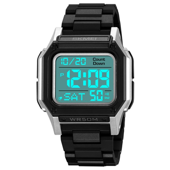 Skmei 2264BKSIWT Black-Silver-White