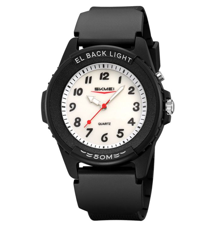 Skmei 2433BKWT-AC Black-White Namber